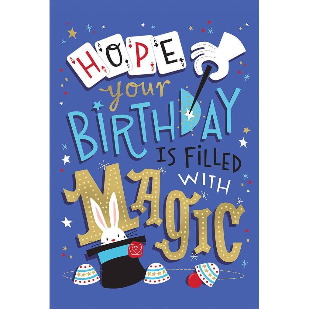 Colorful Magical Birthday Card from Pictura's Everyday Cards collection, featuring whimsical illustrations and festive design.